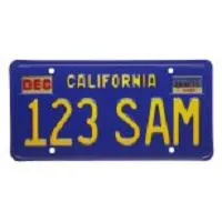 Aantrekkelijke voertuignummerplaat