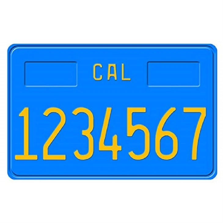 Motorcycle Small License Plate Motorcycle Small License Plate