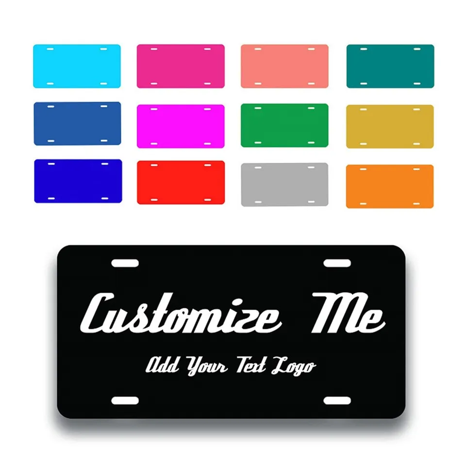 Windbestendige blanco kentekenplaten